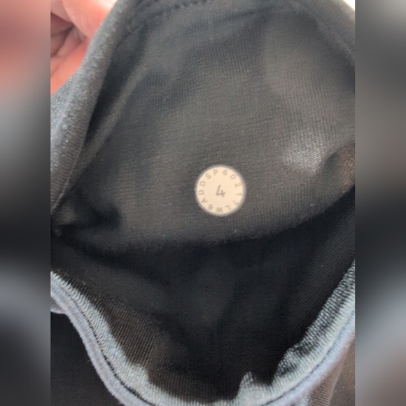 Lululemon Train Time Mesh Crop Leggings Womens 4 Black Gym Athleisure Training - Picture 6 of 10